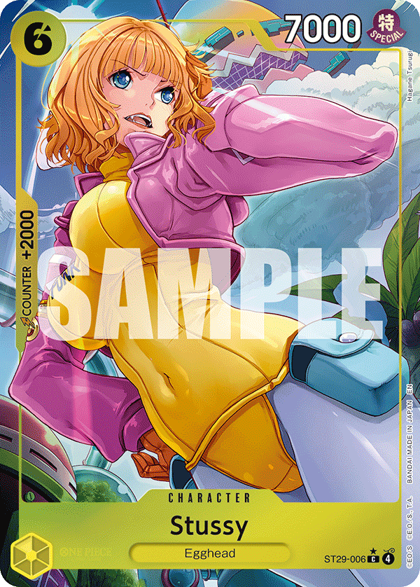 Stussy ST29-006, the C printing from ST-29 of the One Piece Card Game