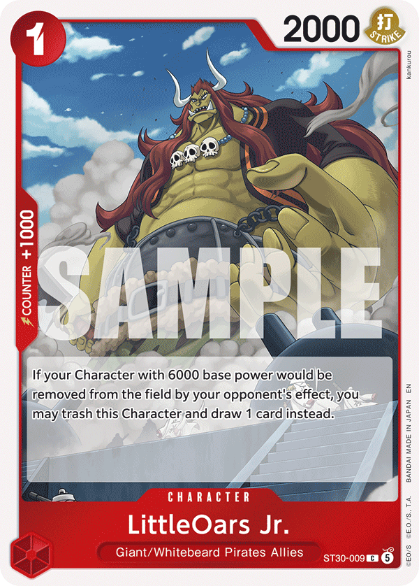 LittleOars Jr. ST30-009, the C printing from ST-30 of the One Piece Card Game