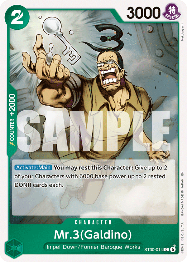 Mr.3 ST30-014, the C printing from ST-30 of the One Piece Card Game