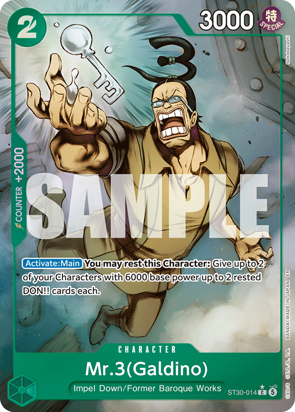 Mr.3 ST30-014, the C printing from ST-30 of the One Piece Card Game
