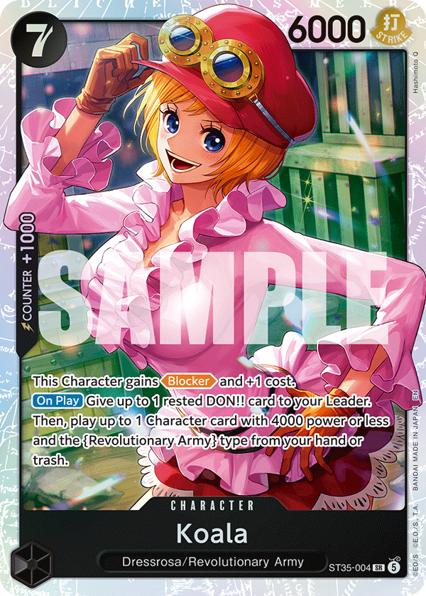 Koala ST35-004, the SR printing from ST-35 of the One Piece Card Game