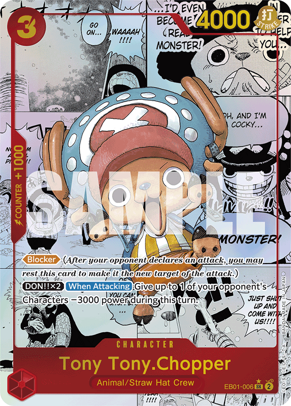 Tony Tony.Chopper EB01-006, the Manga printing from EB-01 of the One Piece Card Game