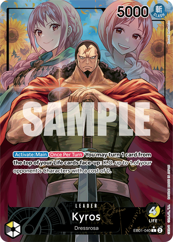 Kyros EB01-040, the L printing from EB-01 of the One Piece Card Game