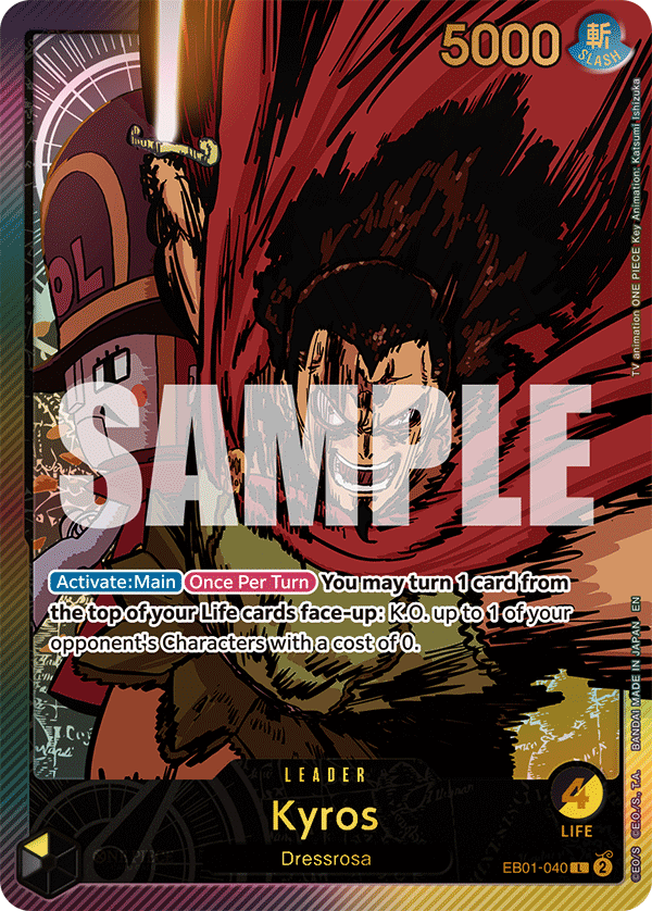 Kyros EB01-040, the L printing from EB-01 of the One Piece Card Game