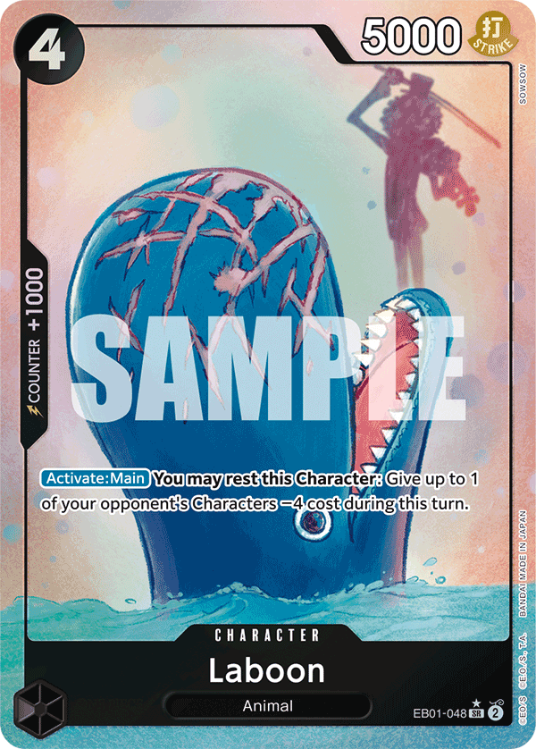 Laboon EB01-048, the SR printing from EB-01 of the One Piece Card Game