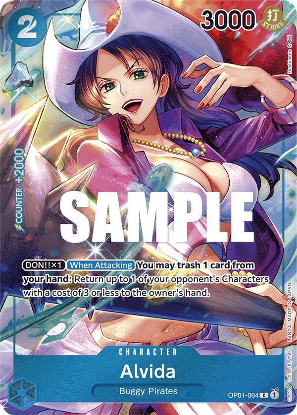Alvida OP01-064, the C printing from OP-01 of the One Piece Card Game