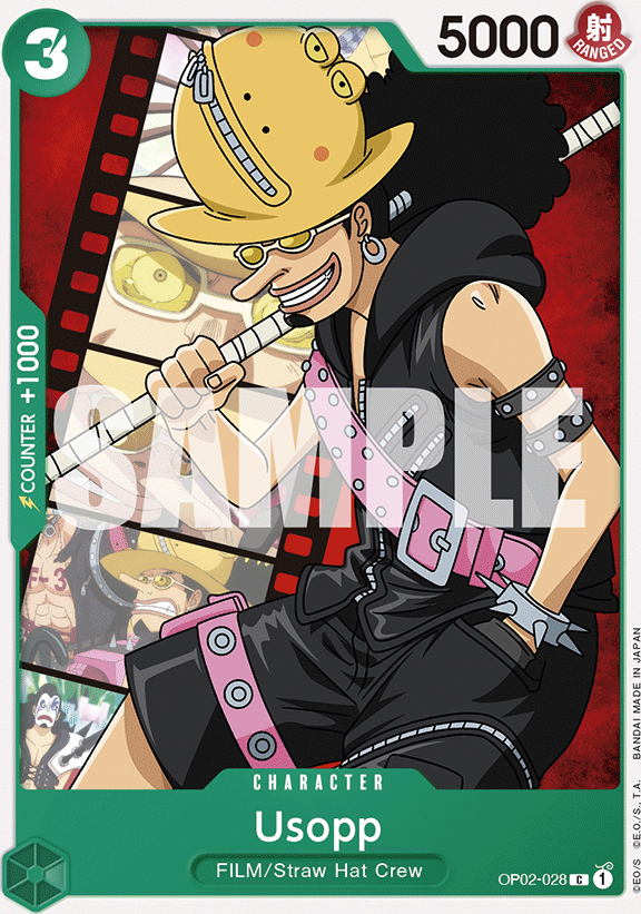 Usopp OP02-028, the C printing from OP-02 of the One Piece Card Game