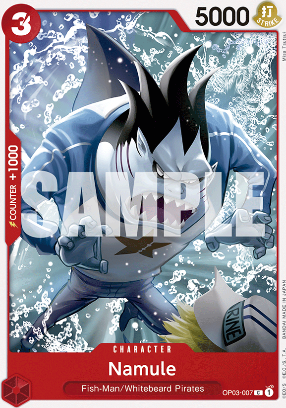 Namule OP03-007, the C printing from OP-03 of the One Piece Card Game