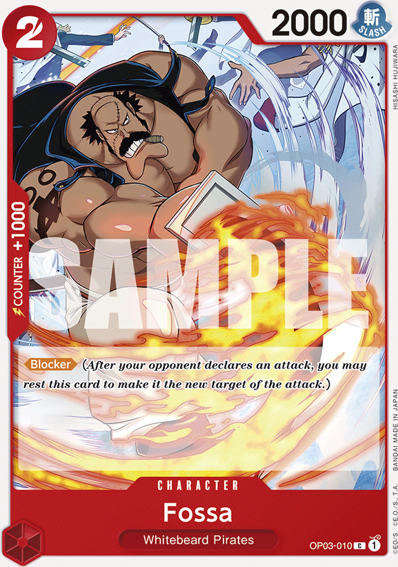 Fossa OP03-010, the C printing from OP-03 of the One Piece Card Game
