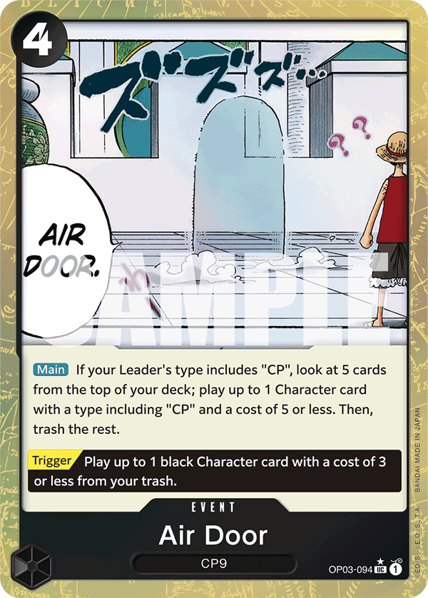 Air Door OP03-094, the UC printing from OP-03 of the One Piece Card Game