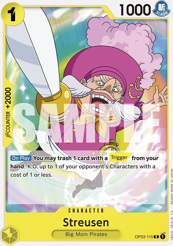 Streusen OP03-115, the R printing from OP-03 of the One Piece Card Game