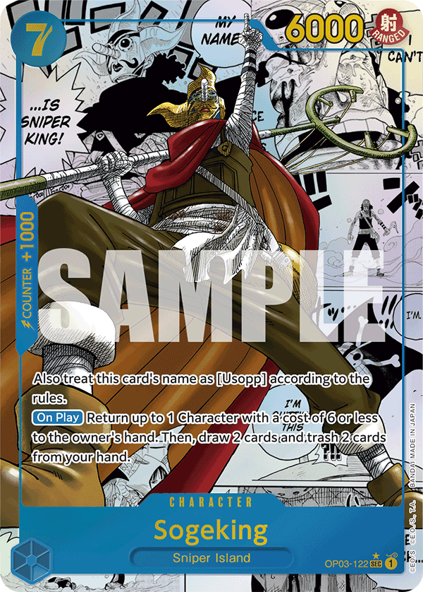 Sogeking OP03-122, the Manga printing from OP-03 of the One Piece Card Game