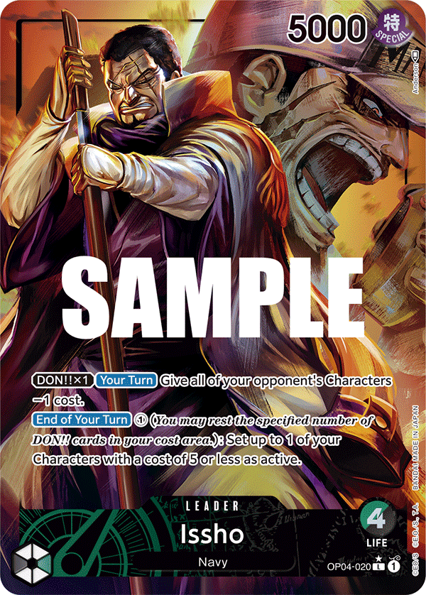 Issho OP04-020, the L printing from OP-04 of the One Piece Card Game