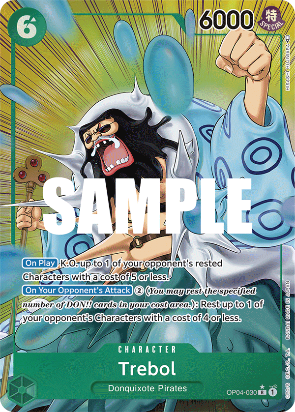 Trebol OP04-030, the R printing from OP-04 of the One Piece Card Game