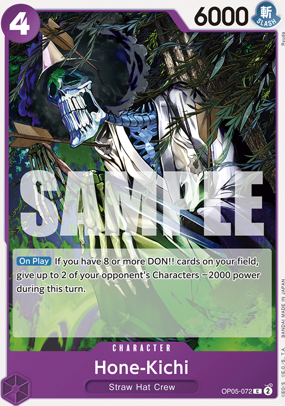 Hone-Kichi OP05-072, the C printing from OP-05 of the One Piece Card Game