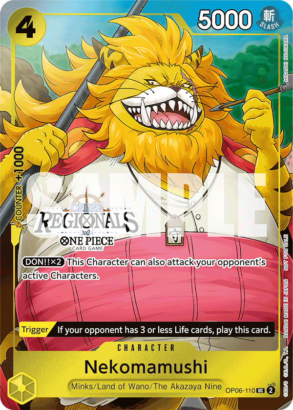 Nekomamushi OP06-110, the UC printing from OP-06 of the One Piece Card Game