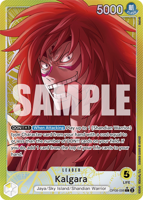 Kalgara OP08-098, the L printing from OP-08 of the One Piece Card Game