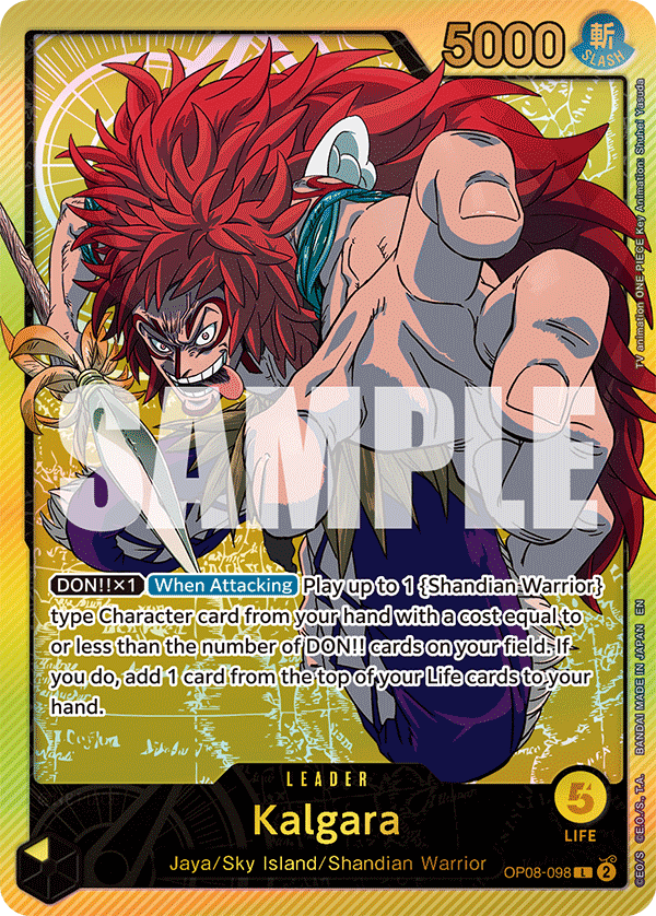 Kalgara OP08-098, the L printing from OP-08 of the One Piece Card Game