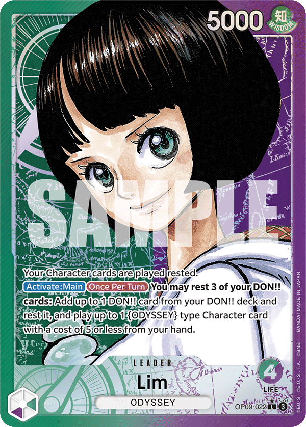 Lim OP09-022, the L printing from OP-09 of the One Piece Card Game