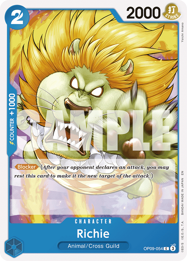 Richie OP09-054, the C printing from OP-09 of the One Piece Card Game