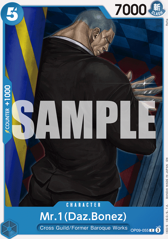 Mr.1 OP09-055, the C printing from OP-09 of the One Piece Card Game