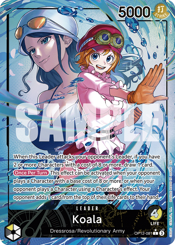Koala OP12-081, the L printing from OP-12 of the One Piece Card Game