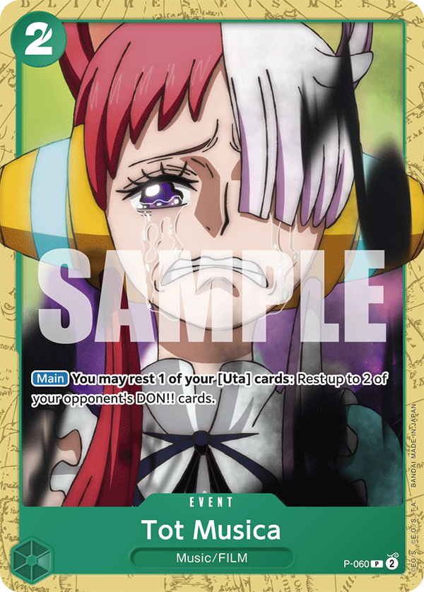 Tot Musica P-060, the P printing from P of the One Piece Card Game