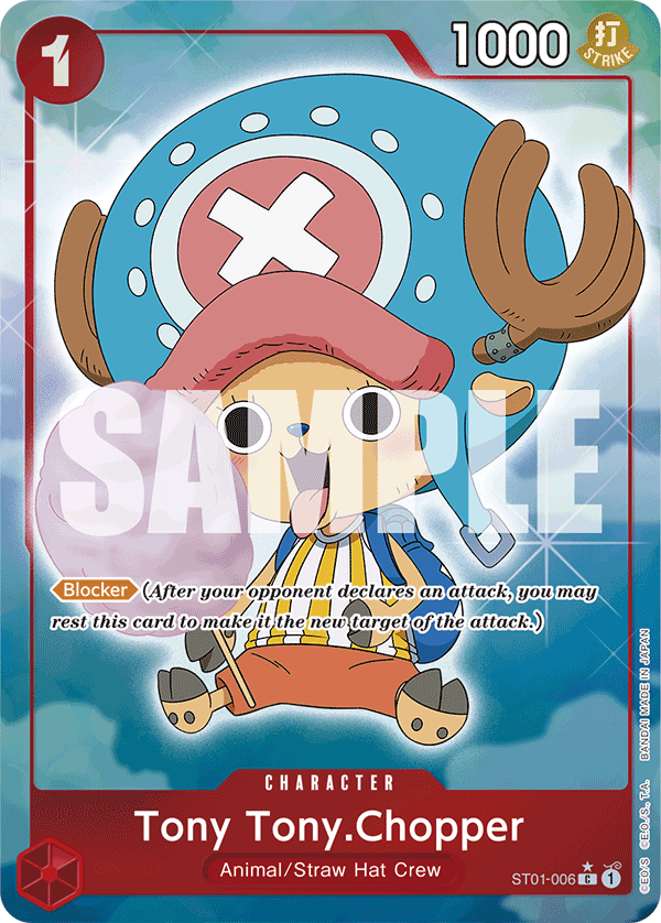 Tony Tony.Chopper ST01-006, the C printing from ST-01 of the One Piece Card Game