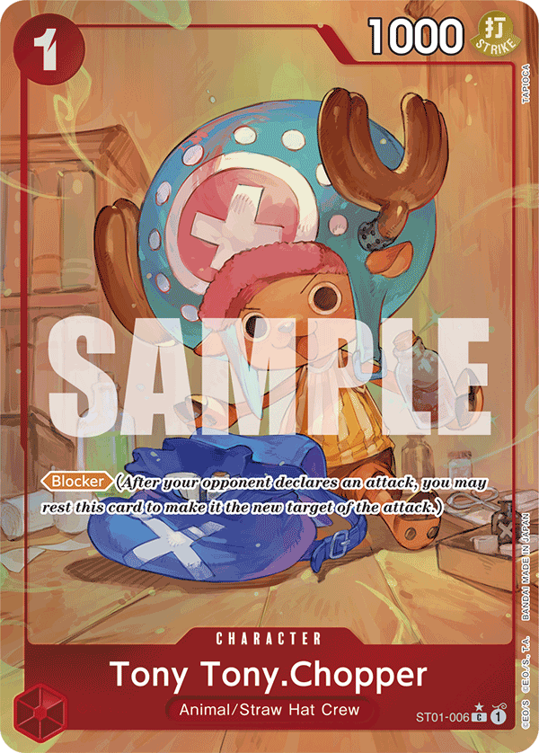 Tony Tony.Chopper ST01-006, the C printing from ST-01 of the One Piece Card Game