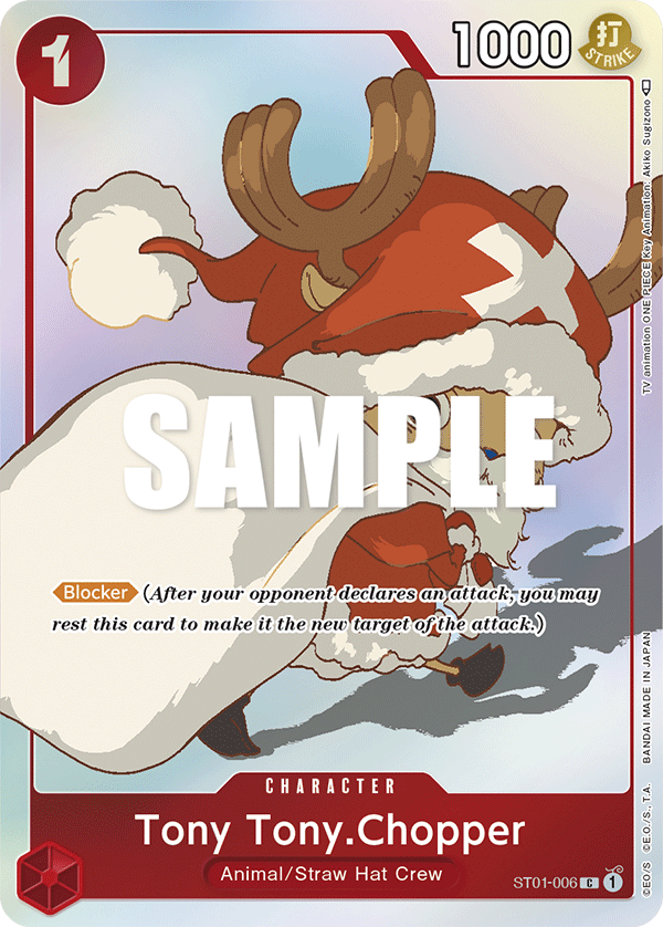 Tony Tony.Chopper ST01-006, the C printing from ST-01 of the One Piece Card Game