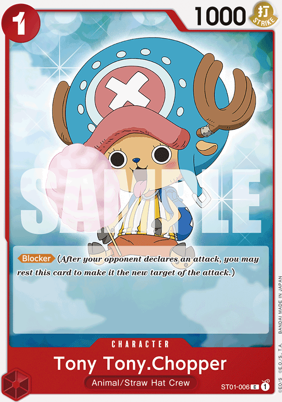 Tony Tony.Chopper ST01-006, the C printing from ST-01 of the One Piece Card Game