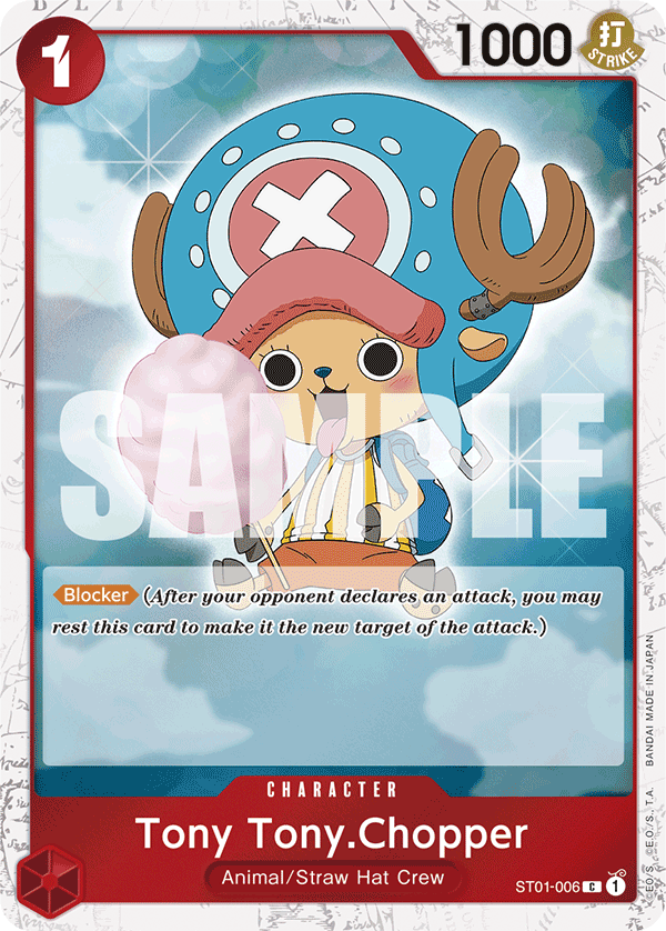 Tony Tony.Chopper ST01-006, the C printing from ST-01 of the One Piece Card Game