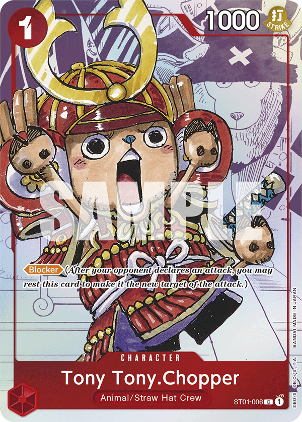 Tony Tony.Chopper ST01-006, the C printing from ST-01 of the One Piece Card Game