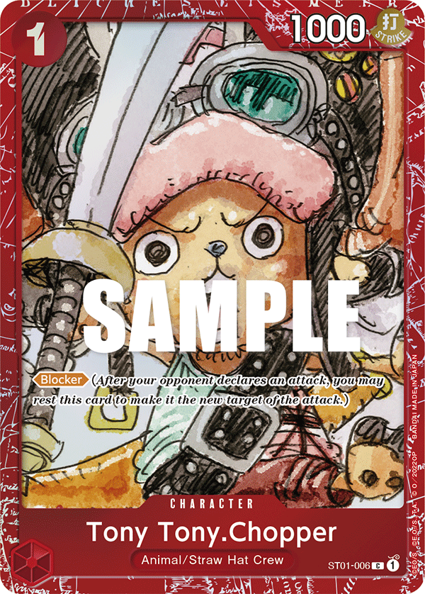 Tony Tony.Chopper ST01-006, the C printing from ST-01 of the One Piece Card Game