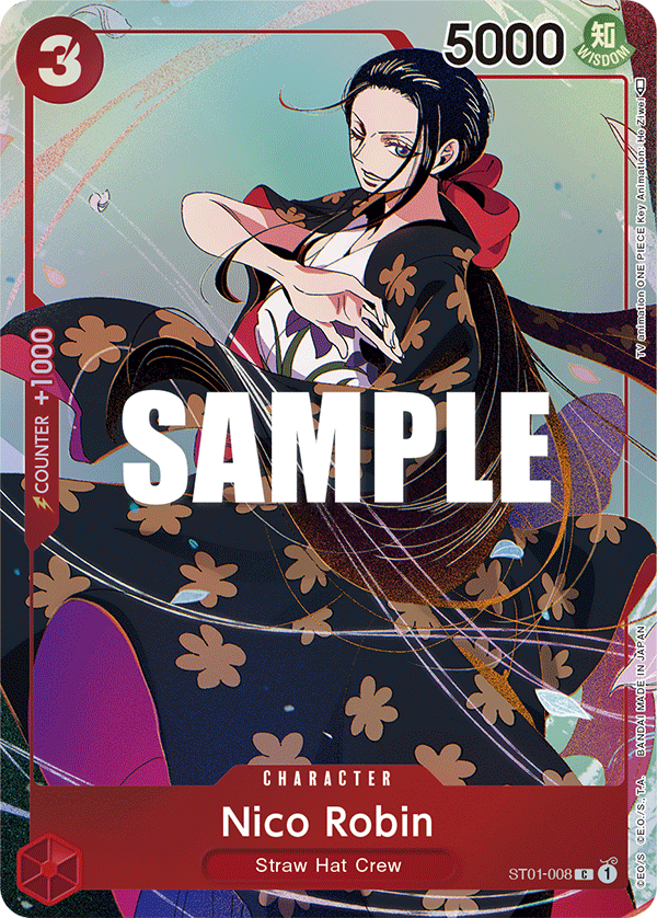 Nico Robin ST01-008, the C printing from ST-01 of the One Piece Card Game