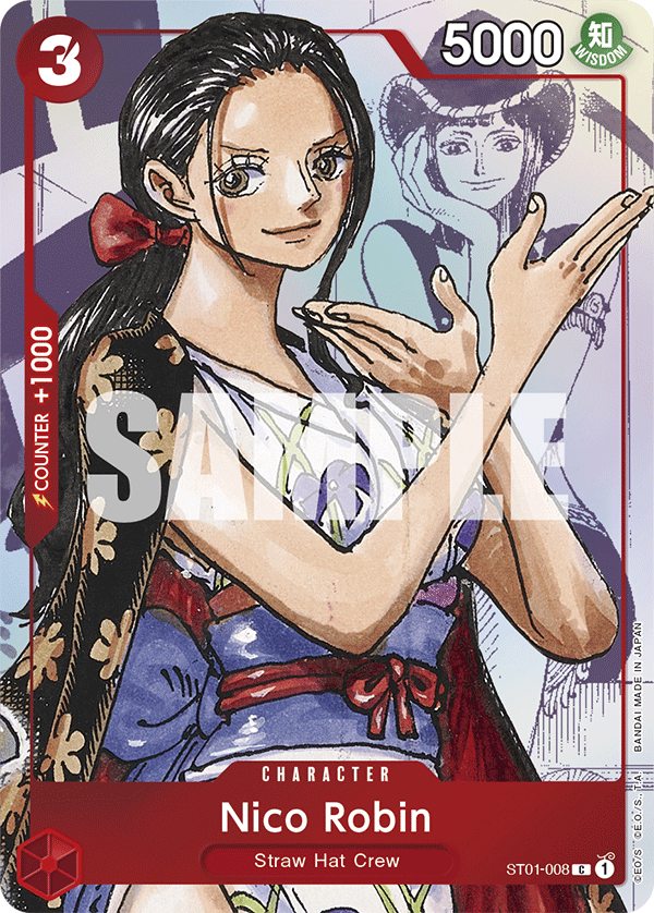 Nico Robin ST01-008, the C printing from ST-01 of the One Piece Card Game