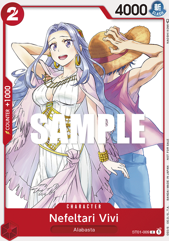 Nefeltari Vivi ST01-009, the C printing from ST-01 of the One Piece Card Game
