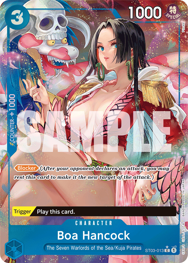 Boa Hancock ST03-013, the C printing from ST-03 of the One Piece Card Game
