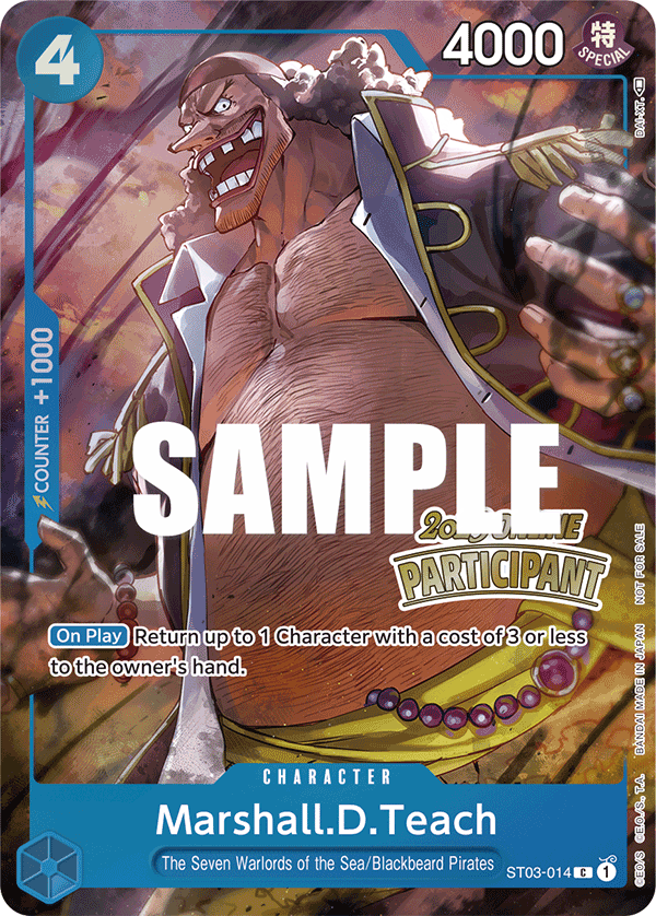 Marshall.D.Teach ST03-014, the C printing from ST-03 of the One Piece Card Game