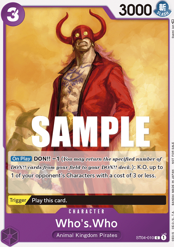 Who's.Who ST04-010, the C printing from ST-04 of the One Piece Card Game