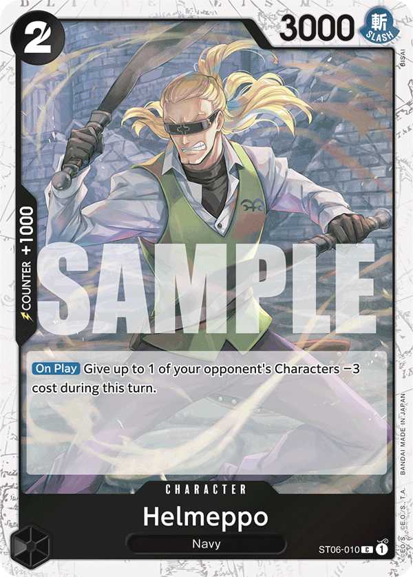 Helmeppo ST06-010, the C printing from ST-06 of the One Piece Card Game