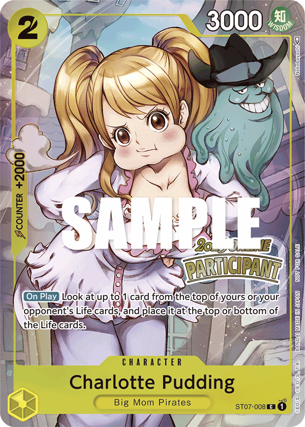 Charlotte Pudding ST07-008, the C printing from ST-07 of the One Piece Card Game