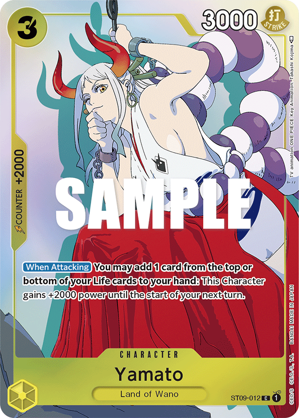 Yamato ST09-012, the C printing from ST-09 of the One Piece Card Game