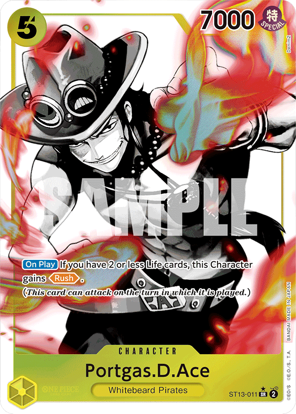 Portgas.D.Ace ST13-011, the SR printing from ST-13 of the One Piece Card Game
