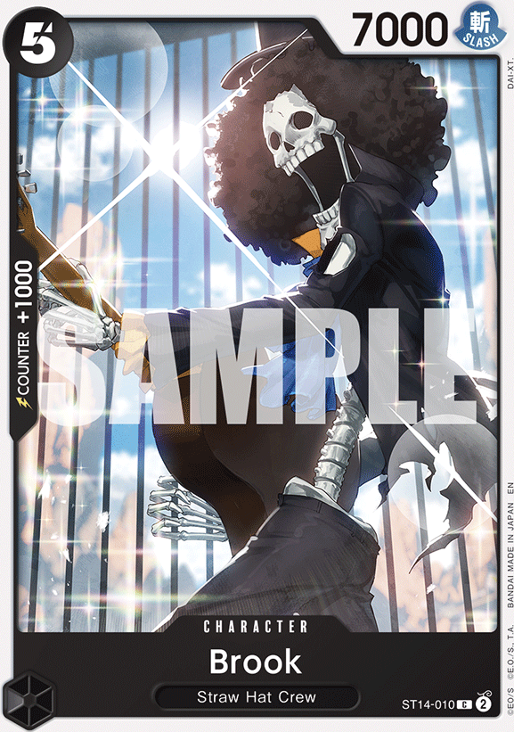 Brook ST14-010, the C printing from ST-14 of the One Piece Card Game