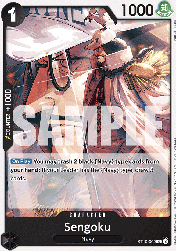 Sengoku ST19-002, the C printing from ST-19 of the One Piece Card Game