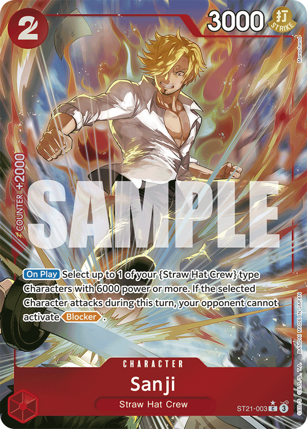 Sanji ST21-003, the C printing from ST-21 of the One Piece Card Game