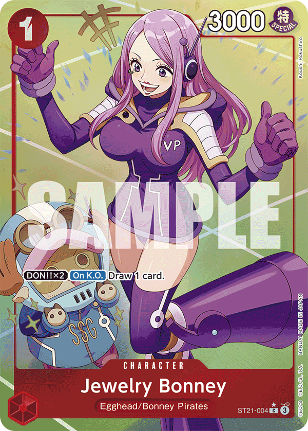Jewelry Bonney ST21-004, the C printing from ST-21 of the One Piece Card Game