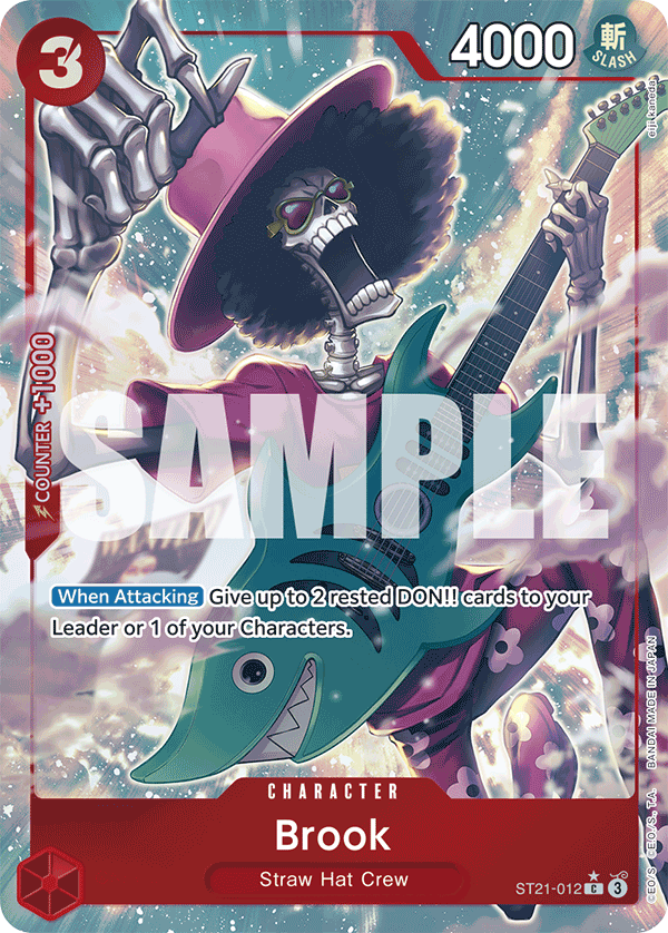 Brook ST21-012, the C printing from ST-21 of the One Piece Card Game