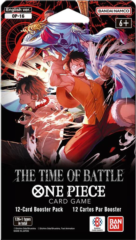 OP-16 The Time of Battle Sleeved Booster Pack, sealed OP-16 product of the One Piece Card Game